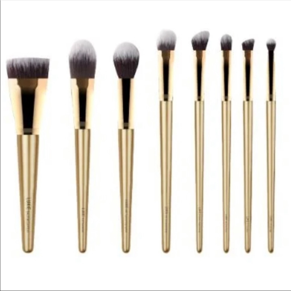 🌹 LUXIE - Glitter and Gold Brush Set with Pouch - Picture 3 of 11
